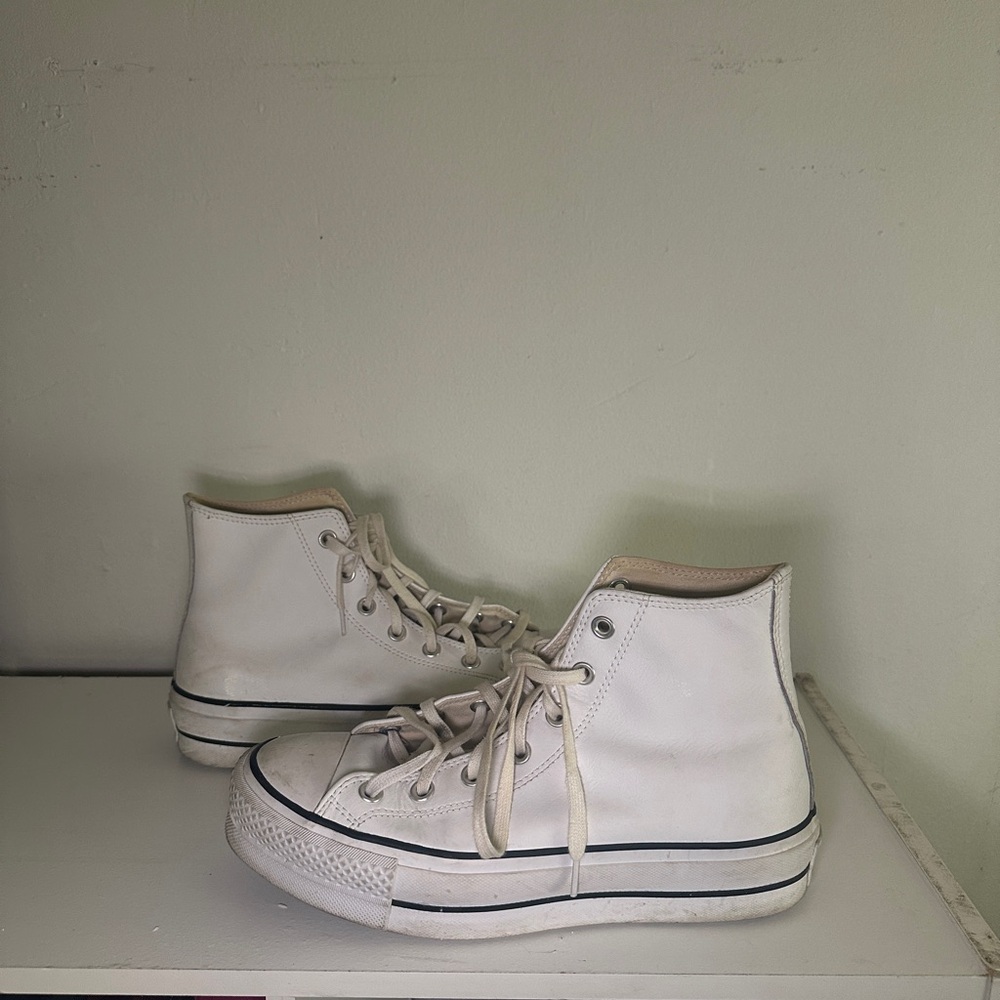 Converse Platform White High-Top Sneakers